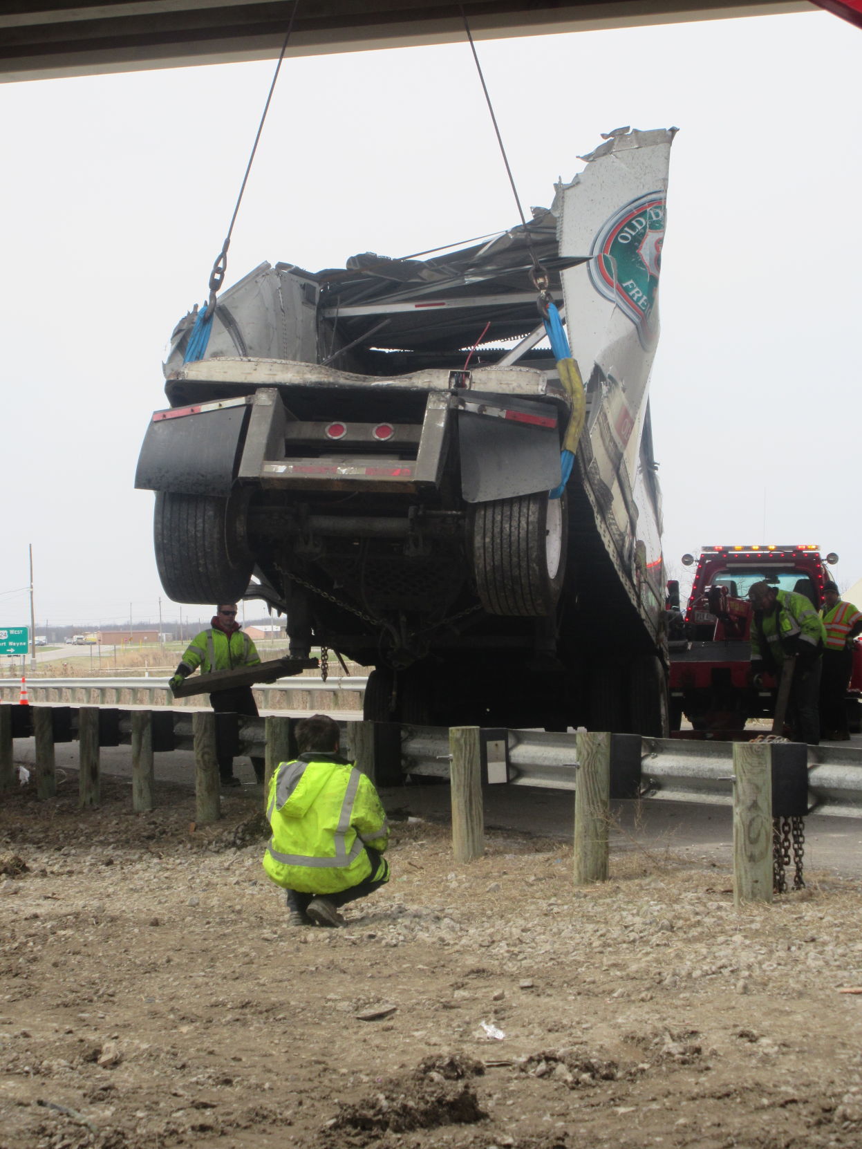Semi crash